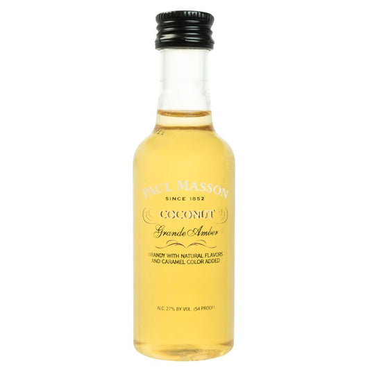 Paul Masson Coconut Flavored Brandy Grande Amber 54 - 50ML