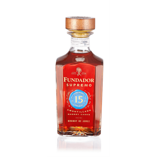Fundador Brandy De Jerez Supremo Amontillado Sherry Casks Solera Gran - 1.0L - Front