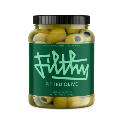 Filthy Pitted Olives - 64 Z - Front Label