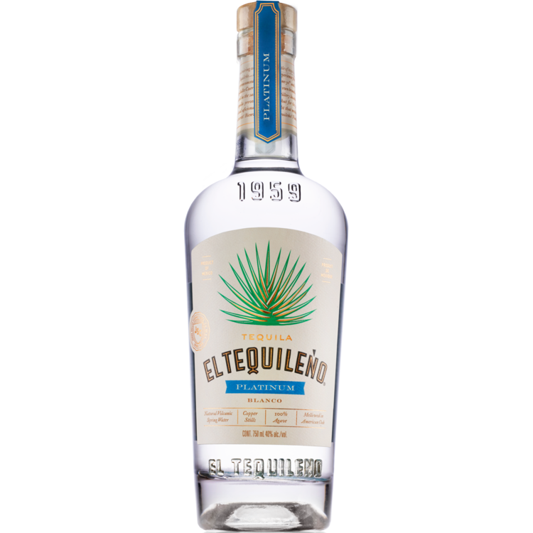 El Tequileno Tequila Platino Blanco 80 - 750ML - Front