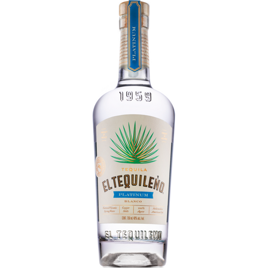 El Tequileno Tequila Platino Blanco 80 - 750ML - Front
