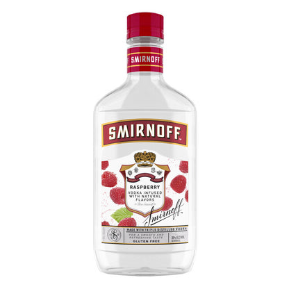 Smirnoff Vodka Raspberry Flavored 60 Flask - 375ML