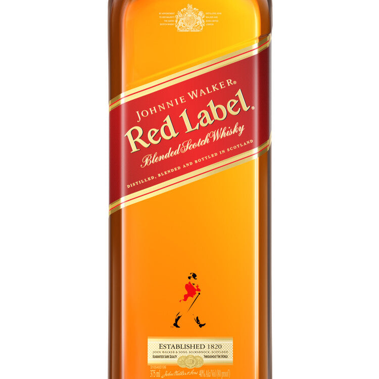 Johnnie Walker Blended Scotch Red Label 80 - 375ML - Front Label