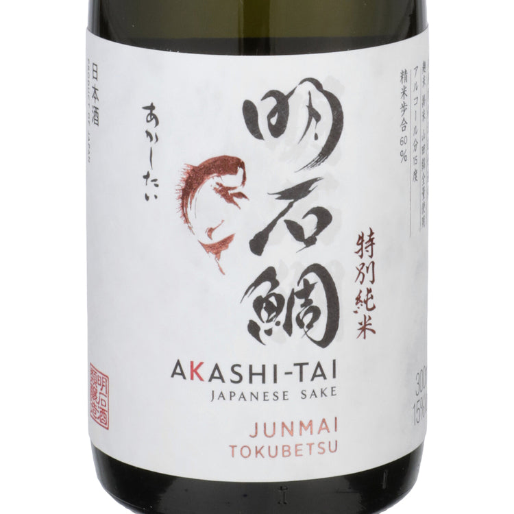 Akashi Tai Junmai Sake Tokubetsu - 300ML - Front Label