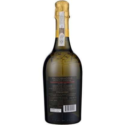 La Gioiosa Asolo Prosecco Superiore Extra Dry Millesimato - 750ML - Back