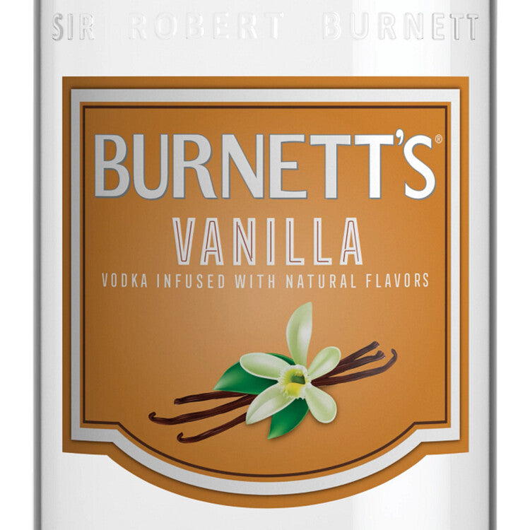 Burnett's Vanilla Flavored Vodka 60 - 1.75L - Front Label