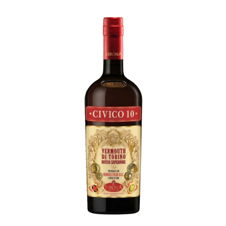 Sibona Vermouth Di Torino Civico 10 Rosso Superiore - 750ML - Front