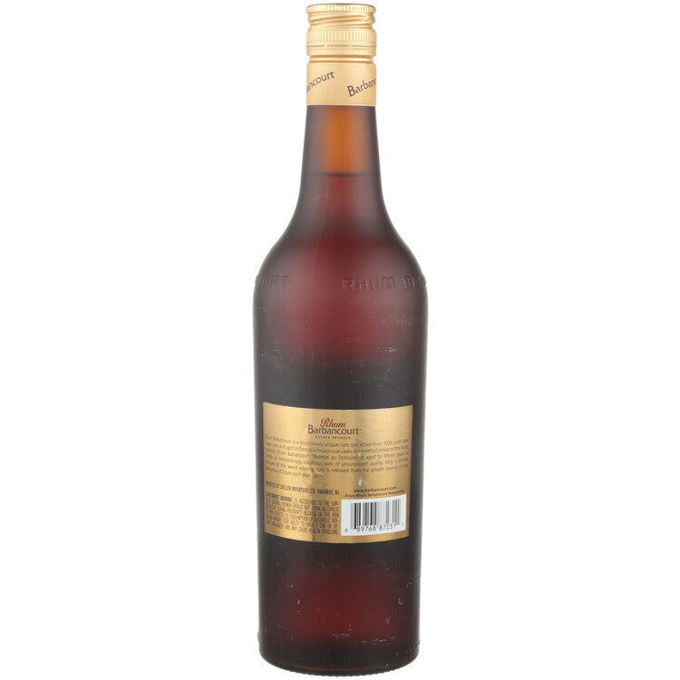 Rhum Barbancourt Aged Rum Estate Reserve 15 Yr 86 - 750ML - Back