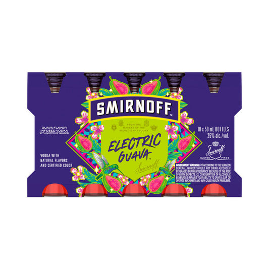 Smirnoff Electric Guava Flavored Vodka 50 - 50ML