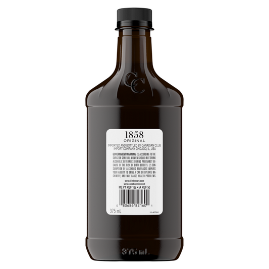 Canadian Club Canadian Whisky 80 - 375ML - Back