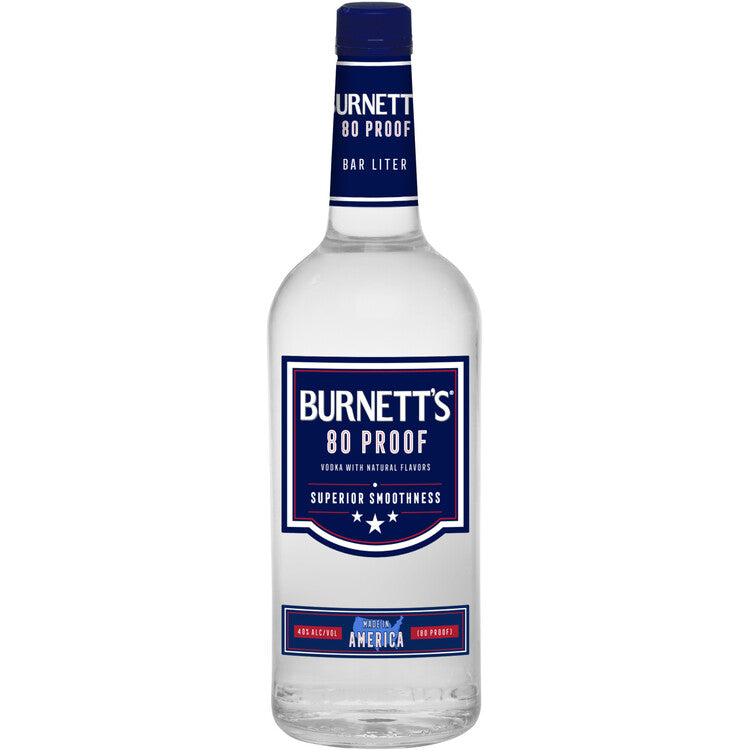 Burnett's Vodka Superior Smoothness 80 - 1.0L - Front