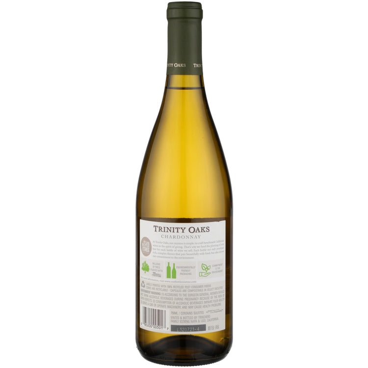 Trinity Oaks Chardonnay California - 750ML - Back