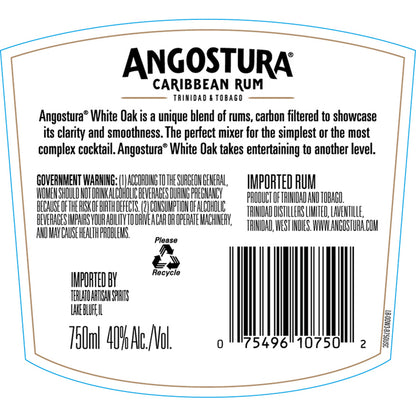 Angostura Light Rum White Oak 80 - 750ML