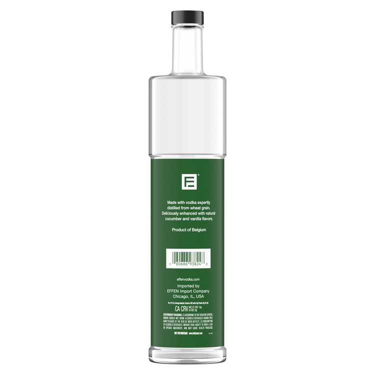 Effen Cucumber Flavored Vodka 75 - 750ML - Back