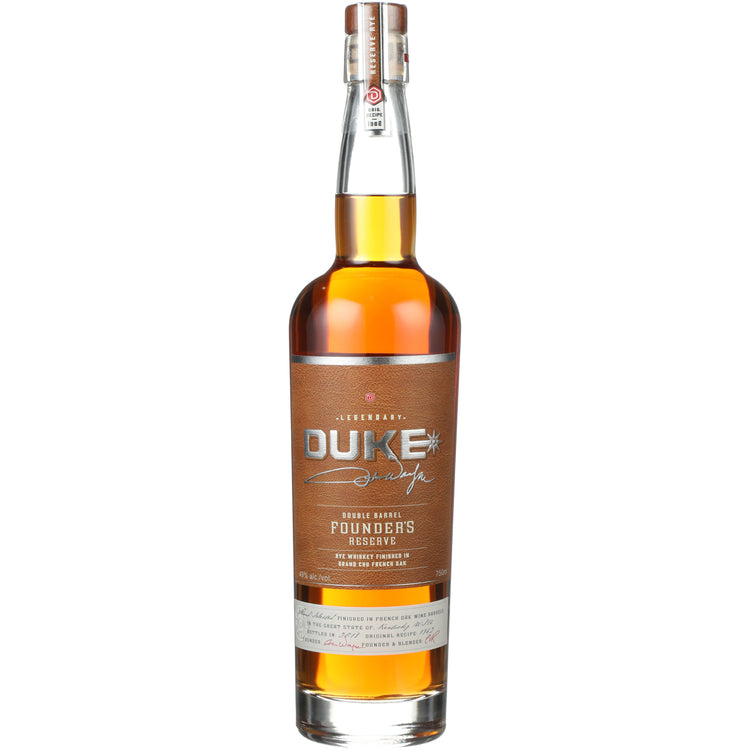 Duke Rye Whiskey Double Barrel Founder's Reserve 98 - 750ML - Front