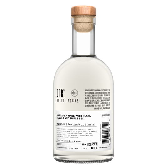Otr-On The Rocks The Margarita Crafted With Hornitos Plata Tequila 40 - 375ML - Back