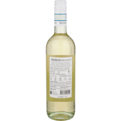 Tavernello Pinot Grigio Organico Delle Venezie - 750ML - Back