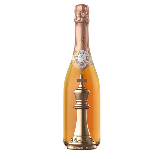 Le Chemin Du Roi Champagne Brut Rose W/ Wooden Gift Box - 750ML - Front