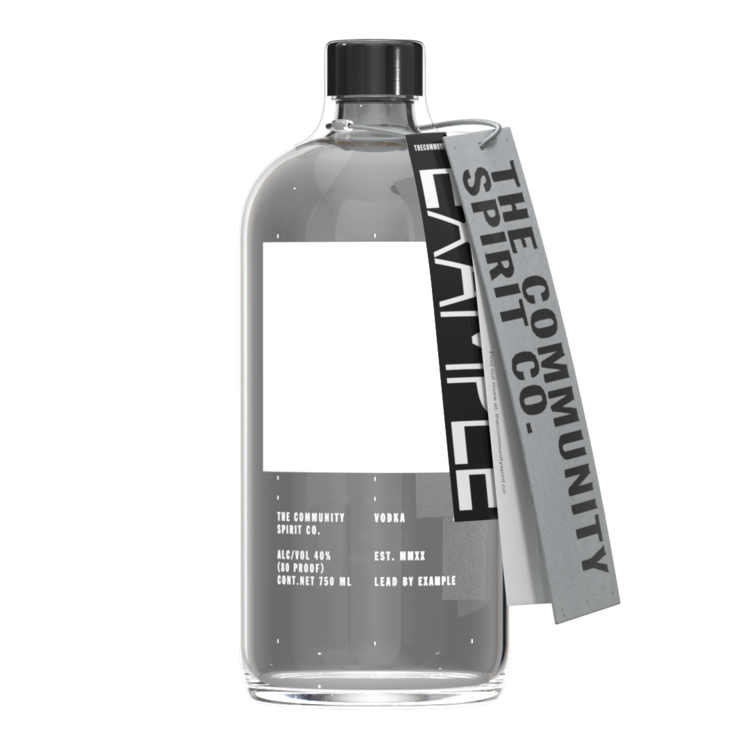The Community Spirit Co. Vodka 80 - 750ML - Front