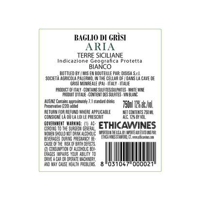 Baglio Di Grisi Terre Siciliane Bianco Aria 2018 - 750ML