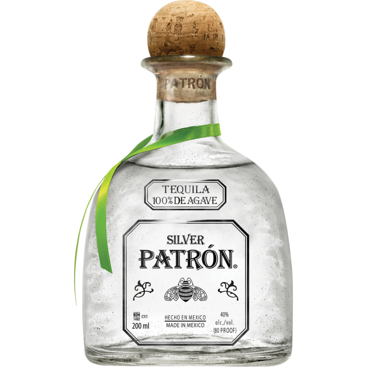 Patron Tequila Silver 80 - 200ML - Front