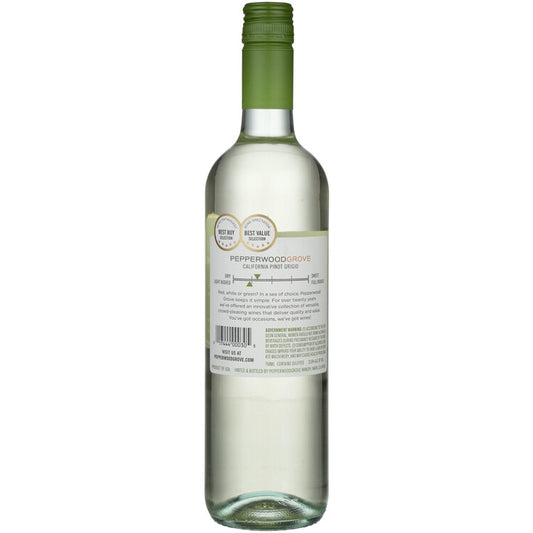 Pepperwood Grove Pinot Grigio International - 750ML - Back