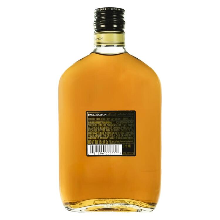 Paul Masson Brandy Grande Amber Vsop 4 Yr 80 - 375ML - Back