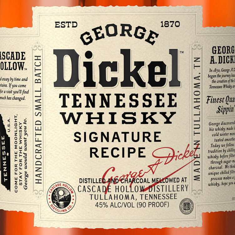 George Dickel Tennessee Whiskey Signature Recipe 90 - 1.75L - Front Label