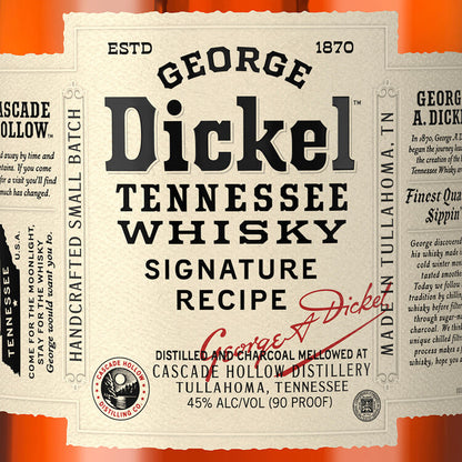 George Dickel Tennessee Whiskey Signature Recipe 90 - 1.75L - Front Label