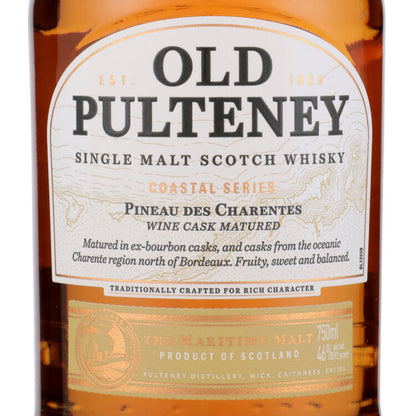 Old Pulteney Single Malt Scotch Pineau De Charentes Coastal Series 92 - 750ML - Front Label