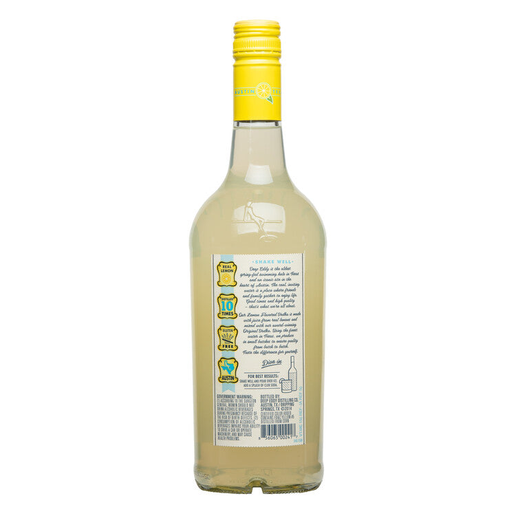 Deep Eddy Lemon Flavored Vodka 70 - 750ML - Back