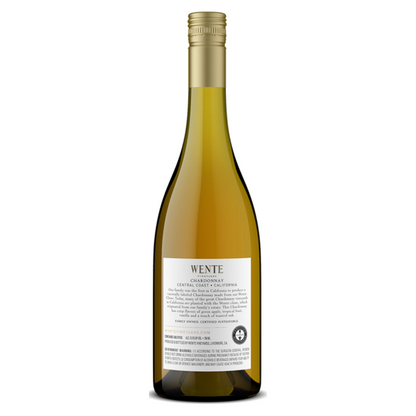 Wente Vineyards Chardonnay Restaurant Cuvee Central Coast - 750ML - Back