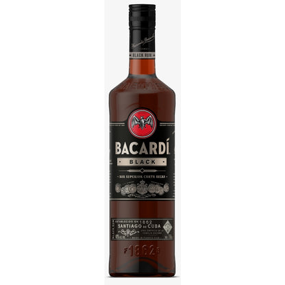 Bacardi Black Rum 80 - 750ML - Front