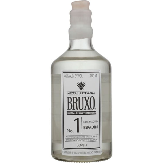 Bruxo Mezcal Artesanal Joven No. 1 Espadin 92 - 750ML - Front