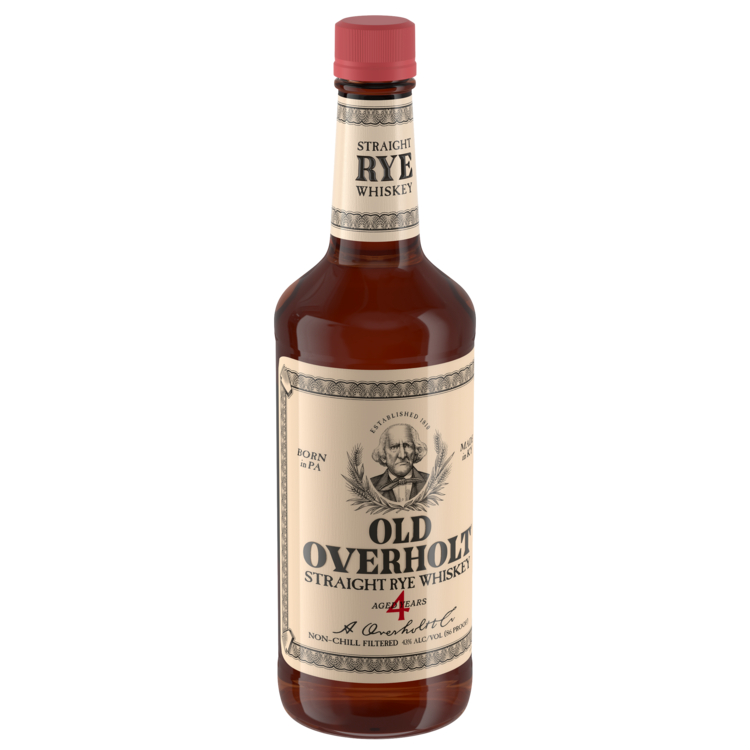 Old Overholt Straight Rye Whiskey 4 Yr 86 - 750ML - Front Label