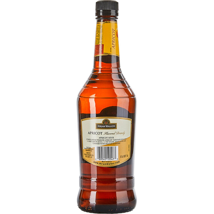 Hiram Walker Apricot Flavored Brandy 60 - 750ML - Back