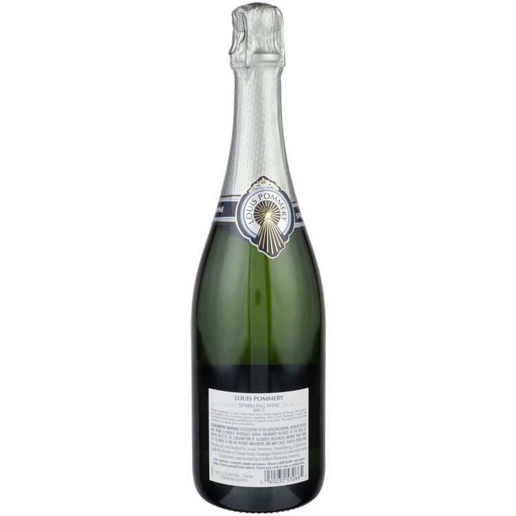 Louis Pommery Brut Reserve California - 750ML - Back