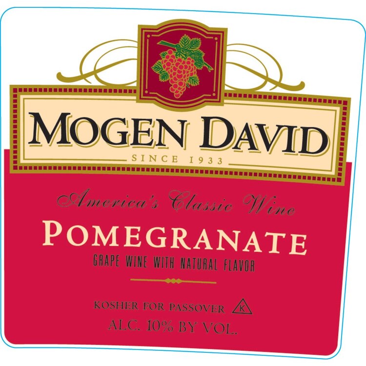 Mogen David Pomegranate Flavored Wine - 750ML - Front Label