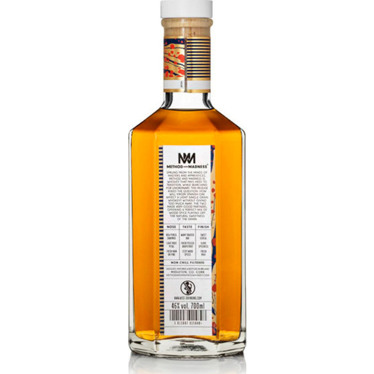 Method And Madness Single Grain Irish Whiskey Matured In Bourbon Barre - 750ML
