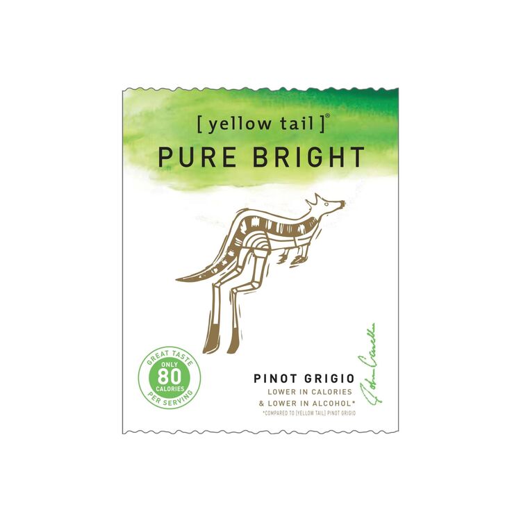Yellow Tail Pinot Grigio Pure Bright Only 80 Calories South Australia - 1.5L