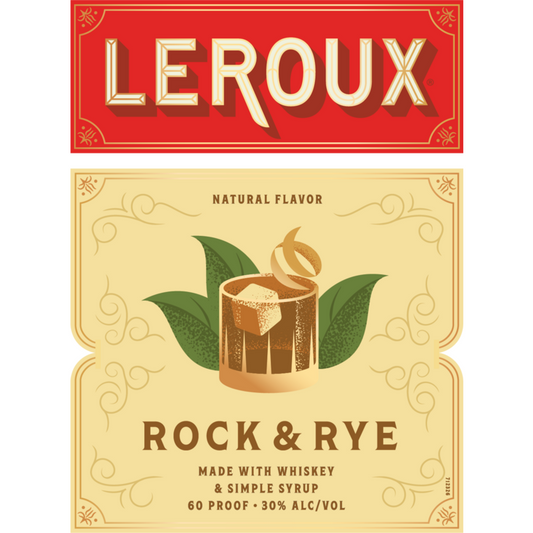 Leroux Rock & Rye 60 - 750ML - Front Label