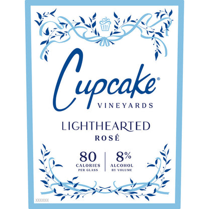 Cupcake Rose Wine Light Hearted California - 750ML - Front Label
