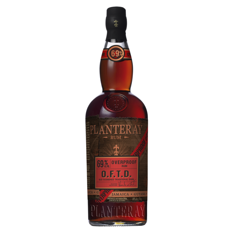 Planteray Overproof Rum Oftd Old Fashioned Traditional Dark 138 - 1.0L - Front
