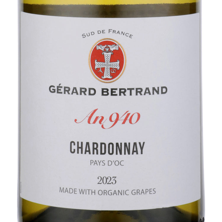 Gerard Bertrand Chardonnay An 940 Heritage Pays D'Oc 2023 - 750ML - Front Label