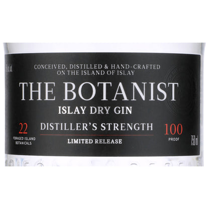 The Botanist Islay Dry Gin Distiller's Strength 100 - 750ML - Front Label