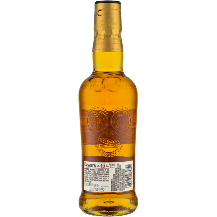 Dewar's Blended Scotch Special Reserve 15 Yr 80 - 375ML - Back
