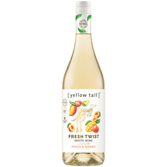 Yellow Tail Fresh Twist White Wine Infused With Peach & Mango - 750ML