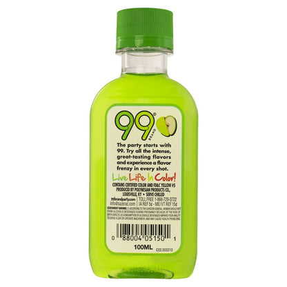 99 Brand Sour Apple Liqueur 99 - 100ML - Back