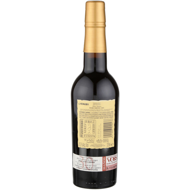 Gonzalez Byass Sherry Noe Pedro Ximenez Vinum Optimum Rare Signatum 30 - 375ML - Back