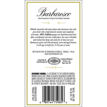 Marchesi Di Barolo Barbaresco 2019 - 750ML